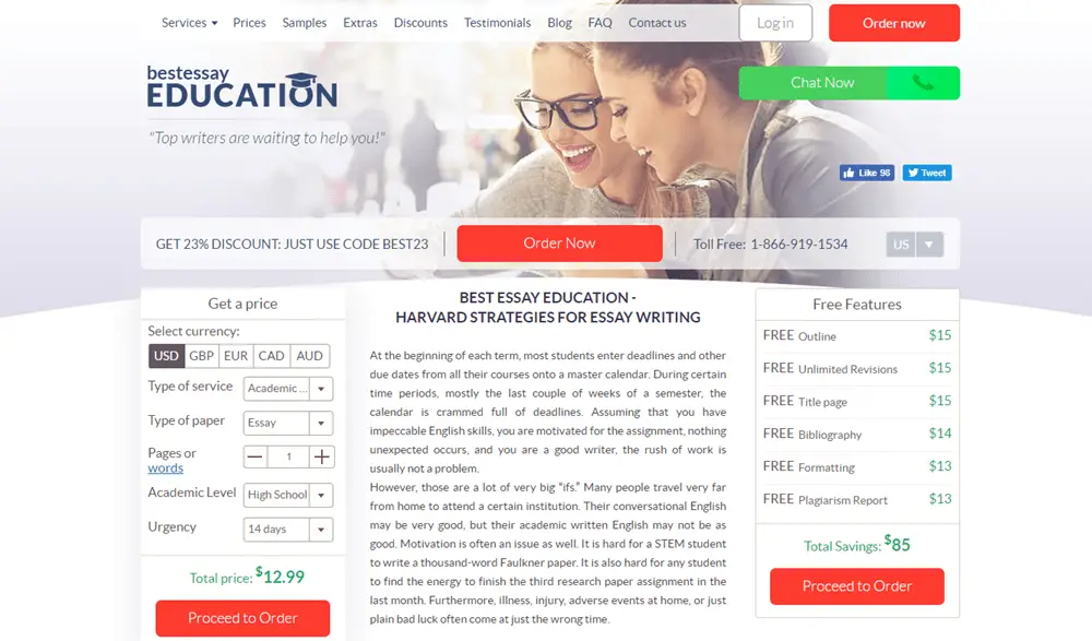 education essay writing service