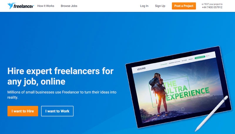Hire a writer at Freelancer